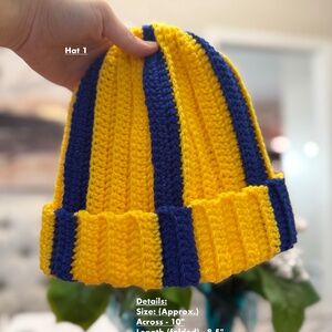 Multicolor Crochet Beanie Hat Fall Winter Spring Hat For Personal or Gifts B.2